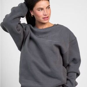 Relaxed Crewneck Sweater - Gray